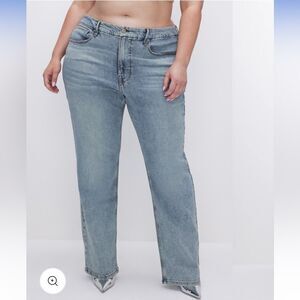 NWT- Good American-GOOD '90s RELAXED JEANS | INDIGO499- Size 18